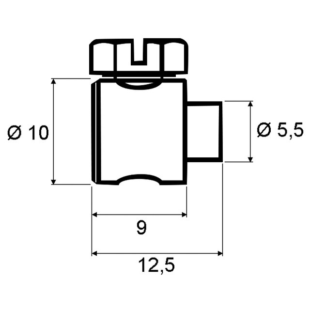 Serre Cable Cylindre Perce Ø 3,5 MM le Sachet de 10 référence fournisseur 20735150
